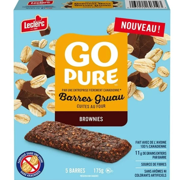 Go Pure Soft Baked Brownies Oat Bars, 175gr