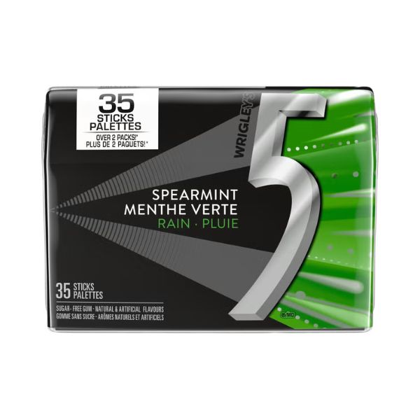 5 Gum Spearmint-Rain Sugar-Free, 35st