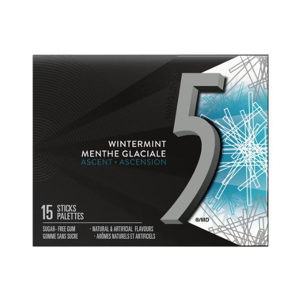 5 Gum Wintermint, 15ct