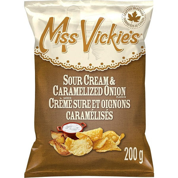 Miss Vickie's Sour Cream, Herb & Onion Chips, 200gr