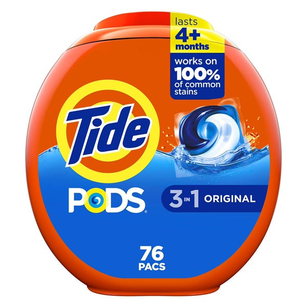 Tide Pods 3 In 1, 76pacs