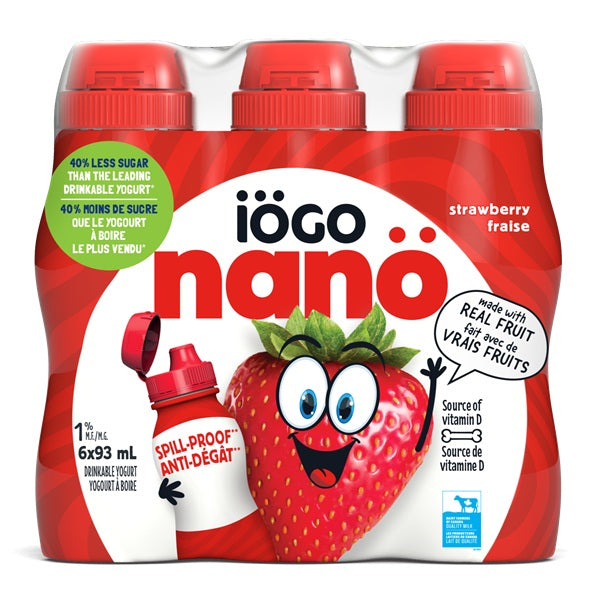 iOGO Nano Strawberry, 6x93mL