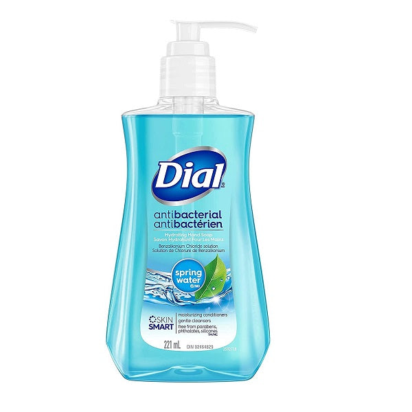 Dial Antibacterial Hand Soap Spring Water, 221ml