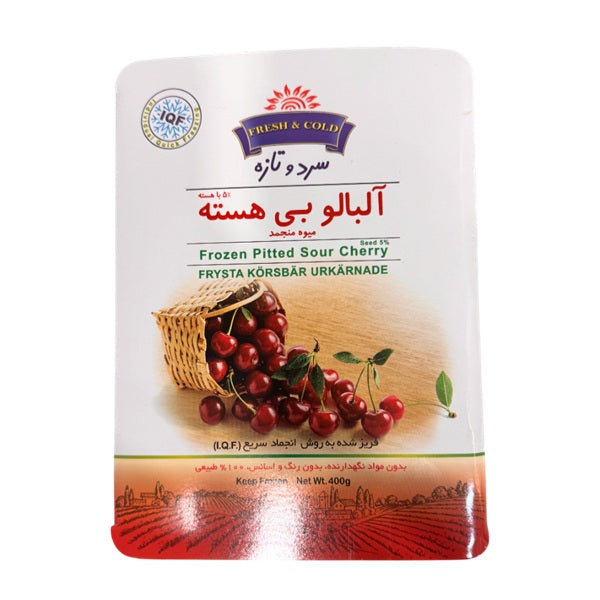 Fresh & Cold Frozen Pitted Sour Cherry, 400gr