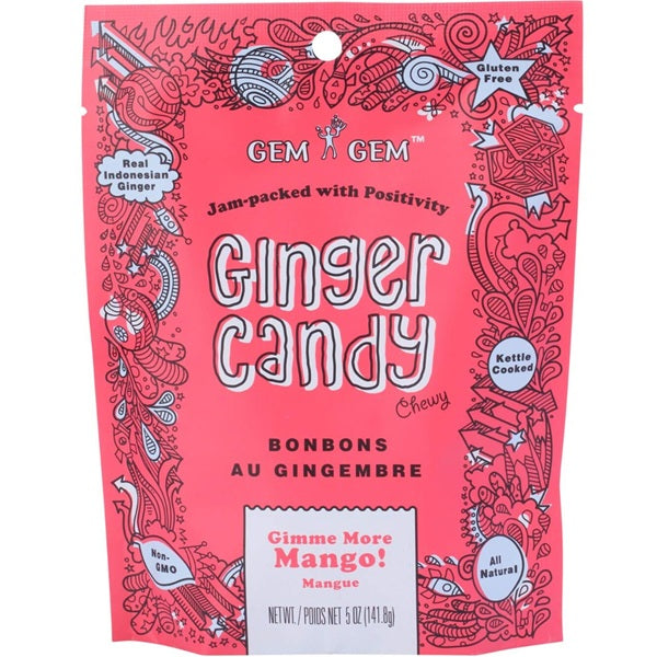 Gem Gem Ginger Candy Mango ,100gr