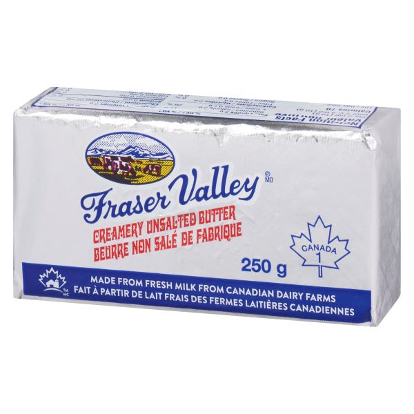 Fraser Valley Unsalted Butter, 250gr