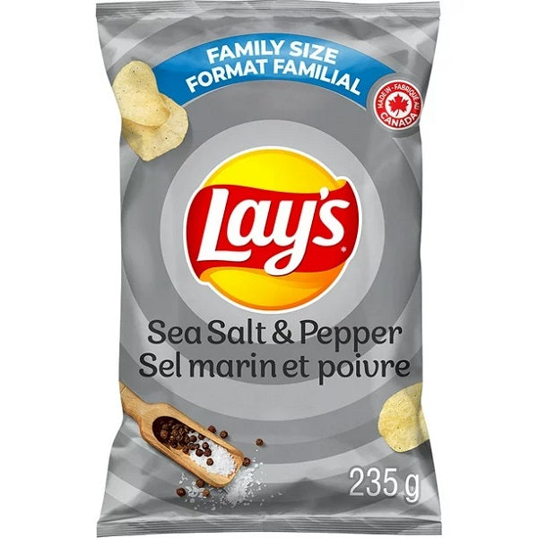 Lay's Sea Salt & Peper Chips, 235gr