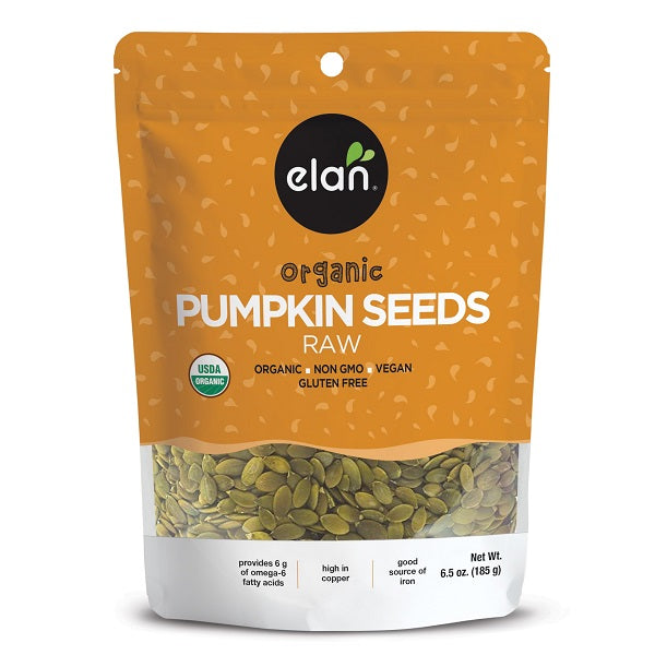 Elan Organic Pumpkin Seeds, 185gr