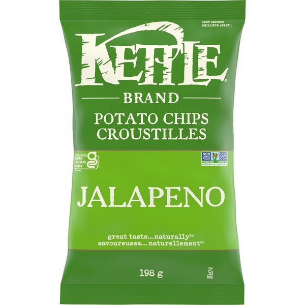 Kettle Potato Chips Jalapeno, 198gr