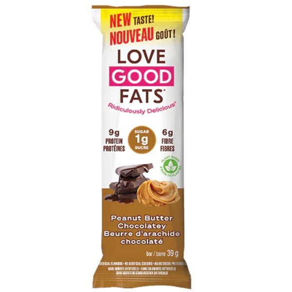 Love Good Fats Peanut Butter Chocolatey Bar, 39gr