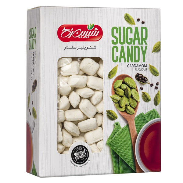 Shirin Rokh Suger Candy (Shekar Panir) Cardamom, 300gr