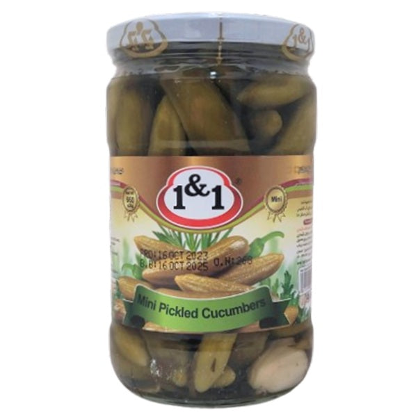 1&1 Mini Pickled Cucumber, 660gr