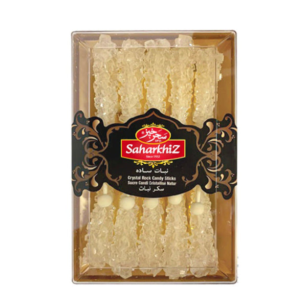 Saharkhiz White Rock Candy Sticks, 10