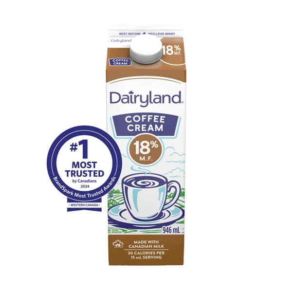 Dairyland Coffee Cream 18%, 946mL