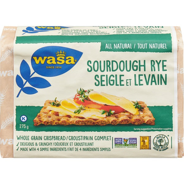 WASA-CRACKERS SOURDOUGH RYE-12/275 g