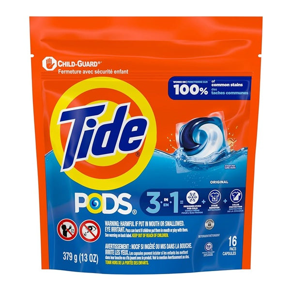 Tide Pods 3 in 1, 16pacs
