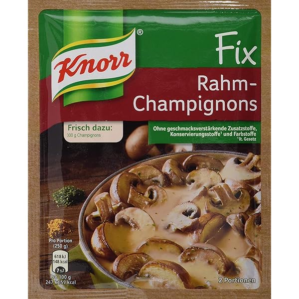 Knorr Fix Cream Mushrooms Sauce Mix ,German Rahm Champignons