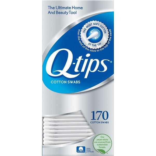 Q-tips Cotton Swabs, 170ct