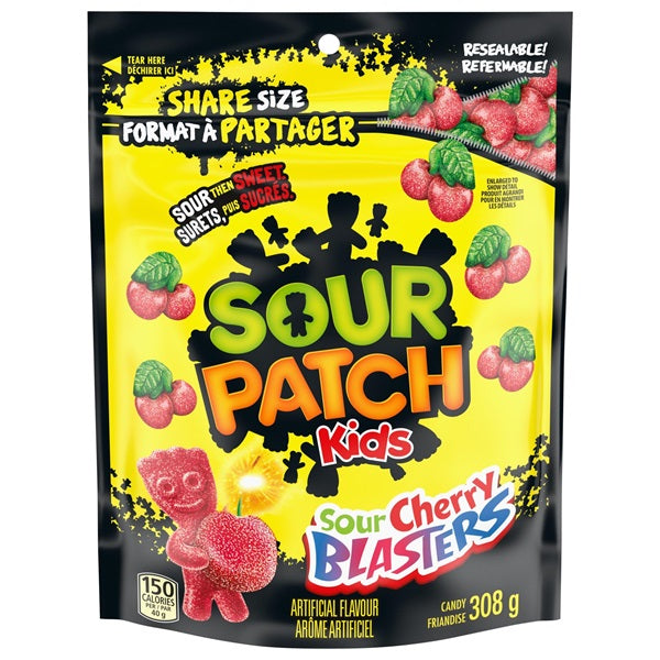 Sour Patch Kids Sour Cherry Blasters Candy, 150gr