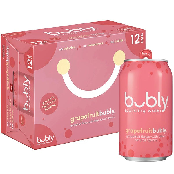 Bubly Sparkling Grapefruit, 335ml (12cans)