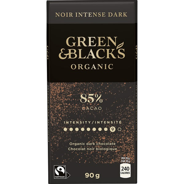 Green & Blacks Organic Dark Chocolate 85%, 90gr