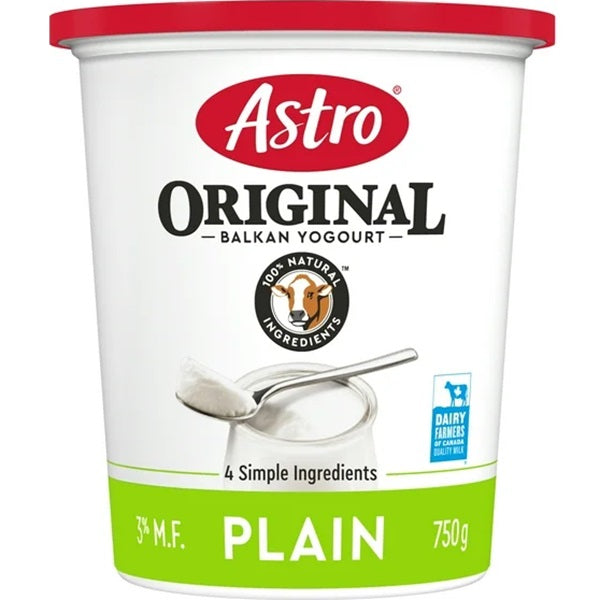 Astro Original Plain Yogurt 3%, 750gr