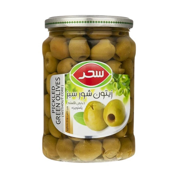 Sahar Pickled Green Olives, 620gr