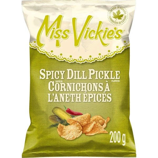 Miss Vickie's Spicy Dill Pickle Chips, 200gr