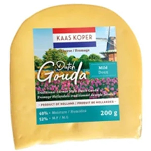 Kaas Koper Mild Gouda Cheese, 200gr