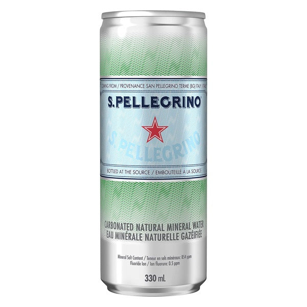 S.Pellegrino Sparkling Natural Mineral Water, 330ml