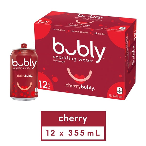 Bubly Sparkling Cherry, 335ml (12cans)