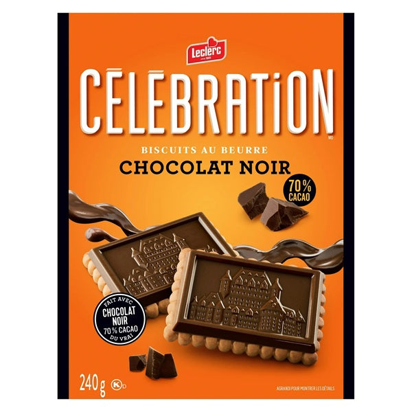 Leclerc Celebration Dark Chocolate Cookie, 240gr