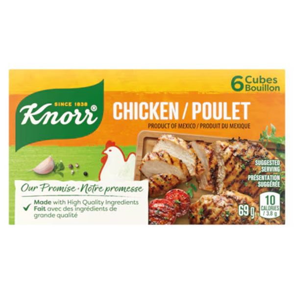 Knorr Chicken Bouillon Cubes, 6x63gr