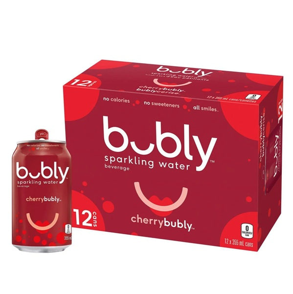 Bubly Sparkling Cherry, 335ml (12cans)