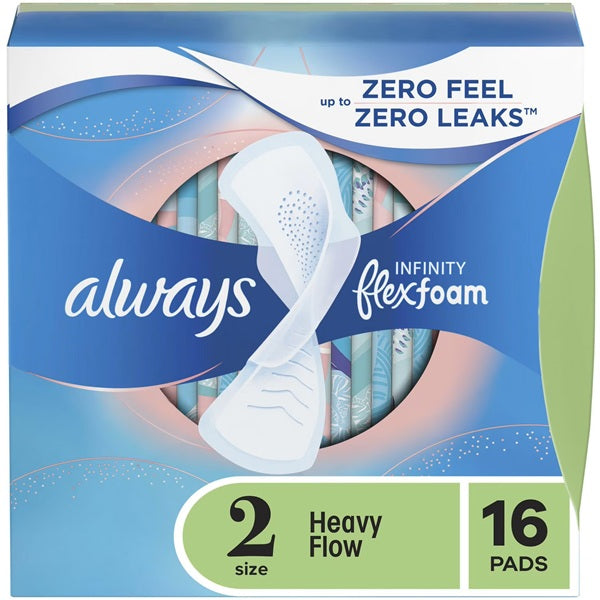 Always Unscented Size 2, 16 Pads