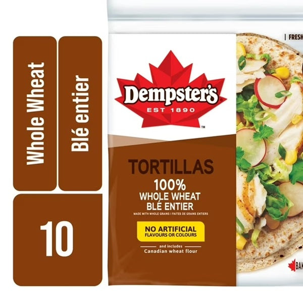 Dempster's Tortilla Whole Wheat, 12pcs