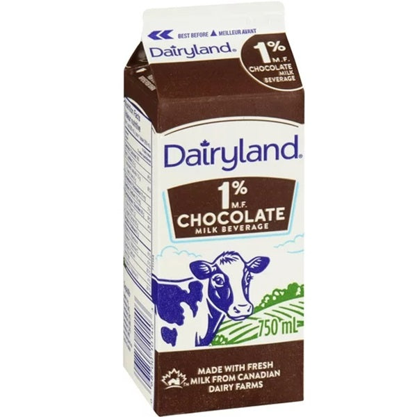 Dairyland 1% Chocolate Milk, 750ml