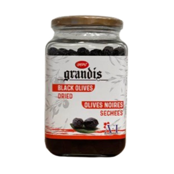 Grandis Black Olives Dried, 990gr