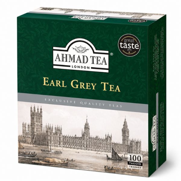 Ahmad Tea Earl Grey Tea Bag, 100ct