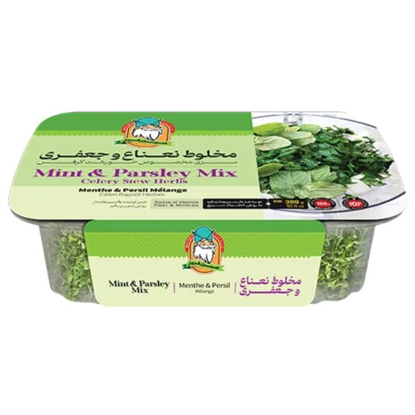 مخلوط نعناع و جعفری عمو سبزی