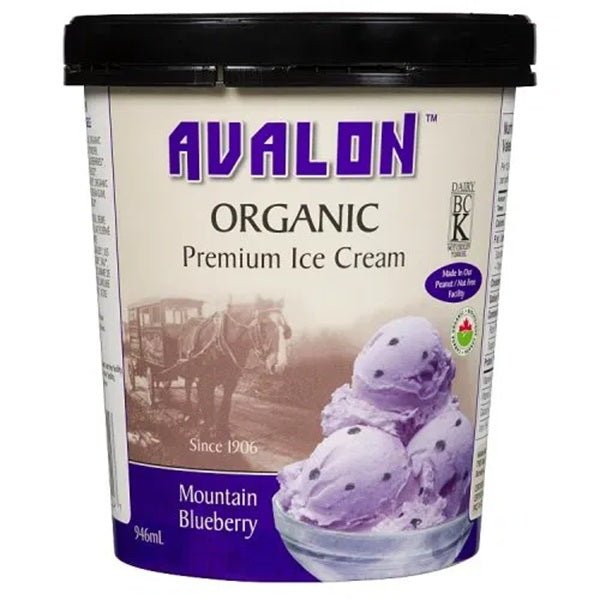 Avalon Organic Ice Cream Mountain Blueberry, 946 ml