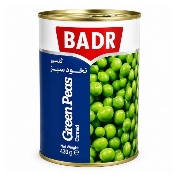 Badr Canned Green Peas, 430gr