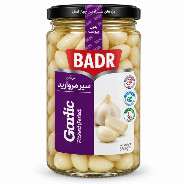 Badr Garlic Morvareed Pickled, 650gr