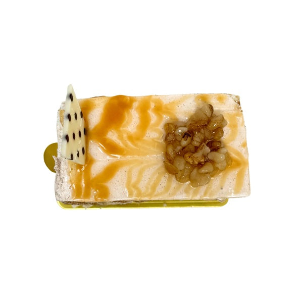 V-Banana Walnut Cake Slice