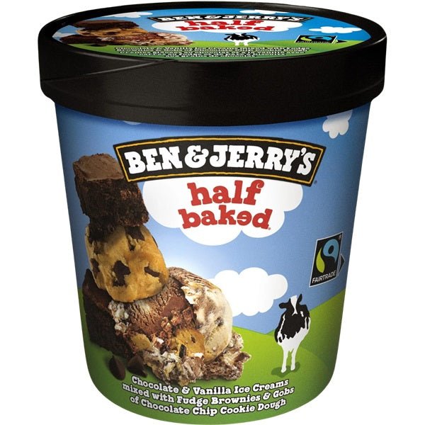 Ben and Jerry's Half Baked Ice Cream, 473ml