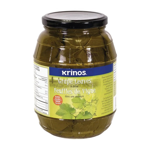 Krinos Grape Leaves in Brine , 1L