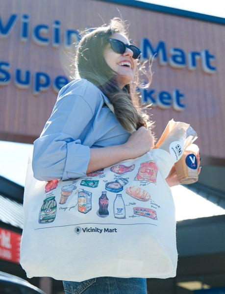 Vicinity Mart Linen Tote Bag