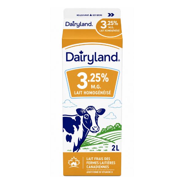 Dairyland 3.25% Homogenized Milk, 2L