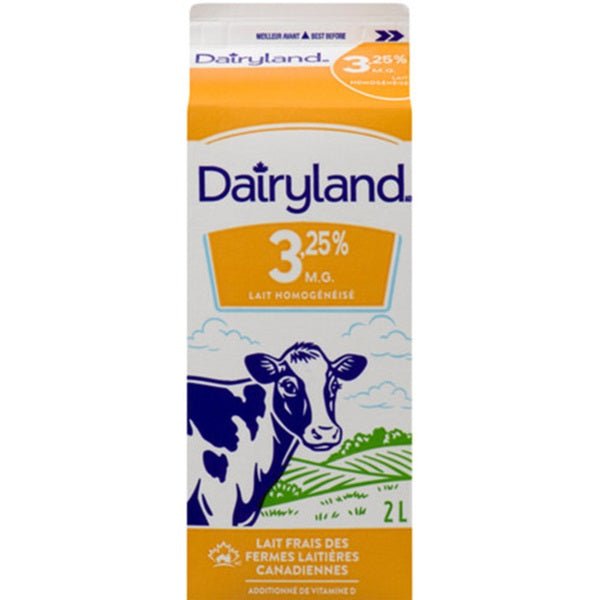 Dairyland 3.25% Homogenized Milk, 2L