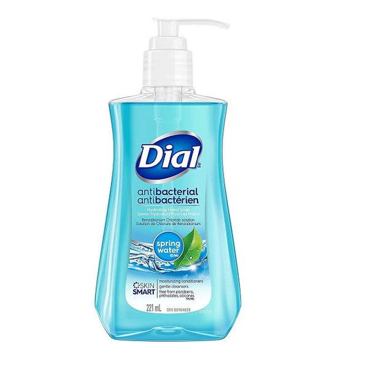 Dial Antibacterial Hand Soap Spring Water, 221ml